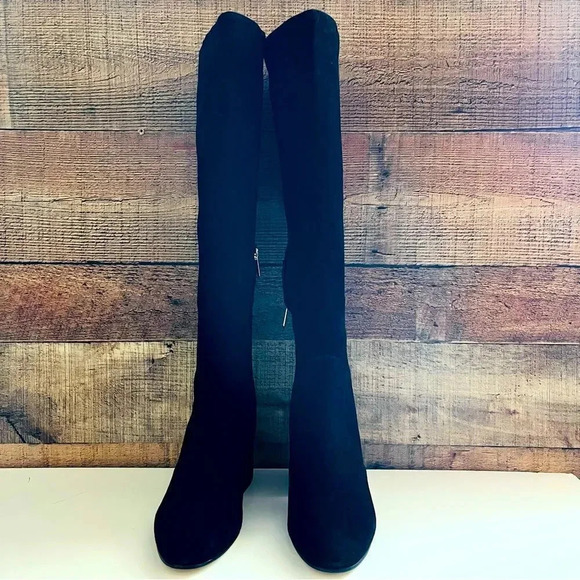 NWOT Sam Edelman Thora Suede Tall Block Heeled Boots - Picture 5 of 14